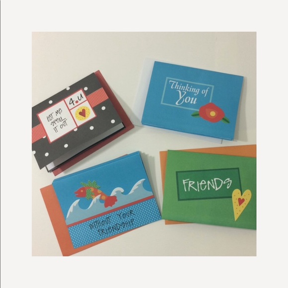 3 D Greeting cards Set of Four cards